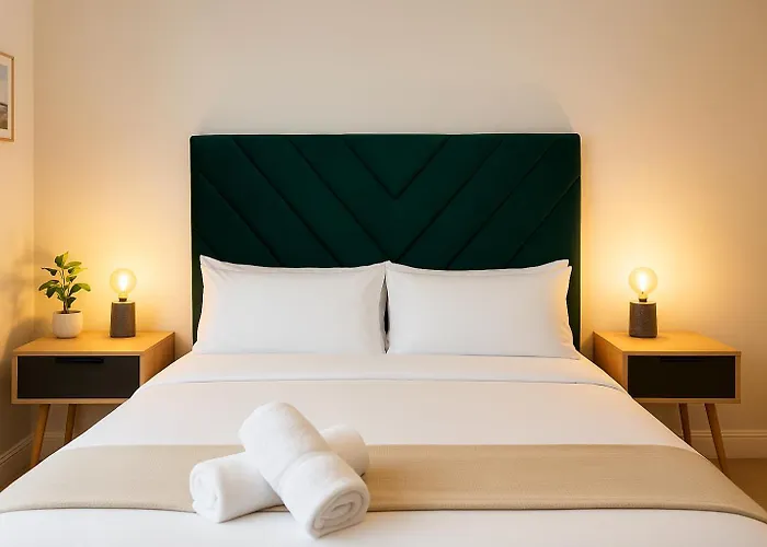 Modern Central Apartment + King Size Bed + Garden