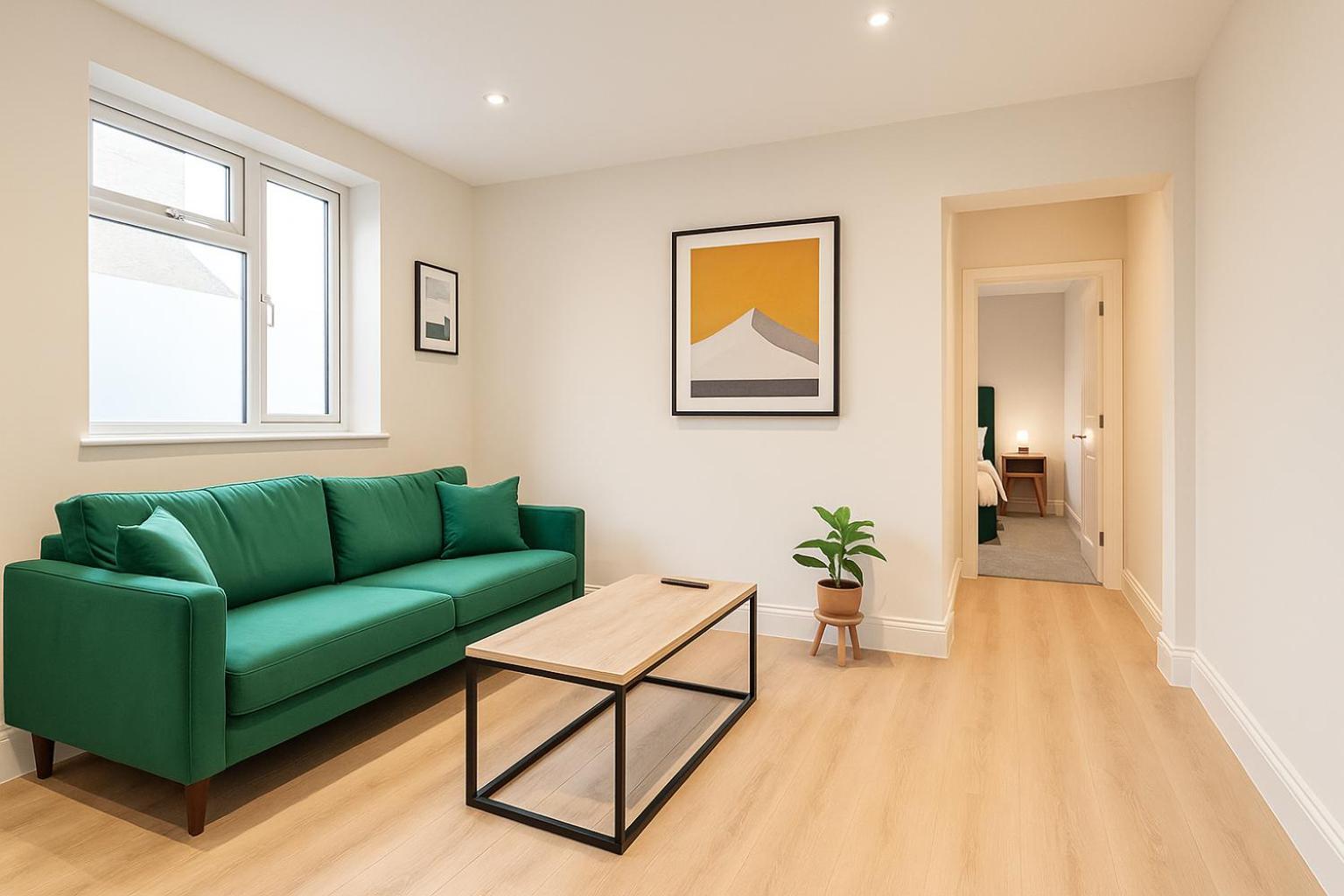 Apartment Modern + King Size Bed + Garden Cardiff